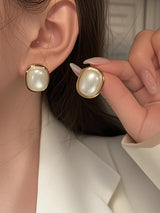 Halo Pearl Earrings