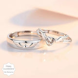 Heart Adjustable Wings Ring