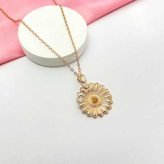 Elegant Floral Pendant Necklace