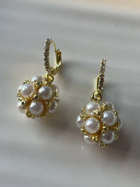 Luxe Orb Pearl Earrings