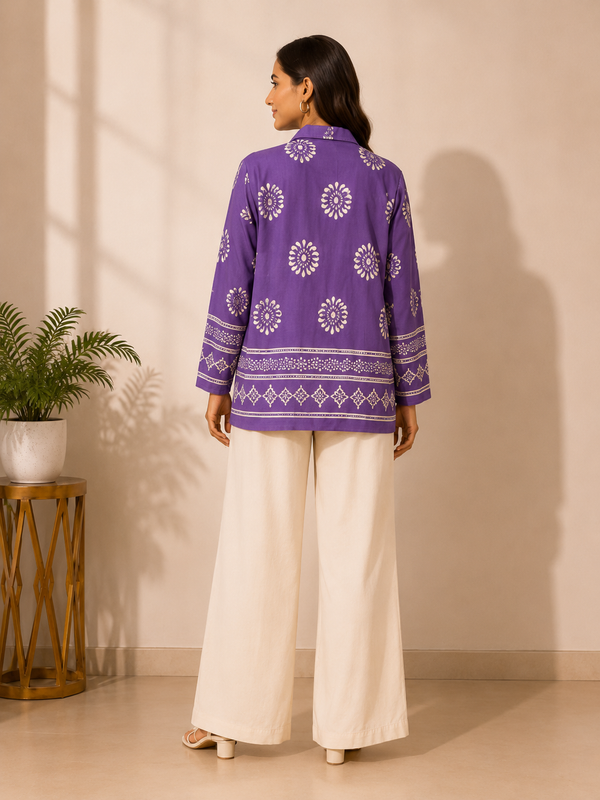 Lavender Bloom 3-Piece Co-Ord Set