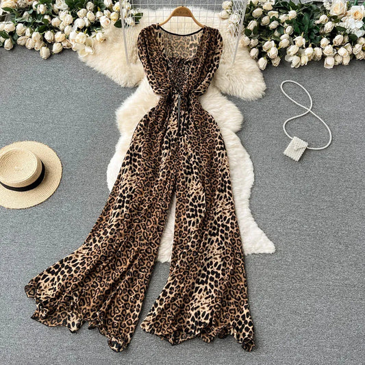 Leopard Print Jumpsuit