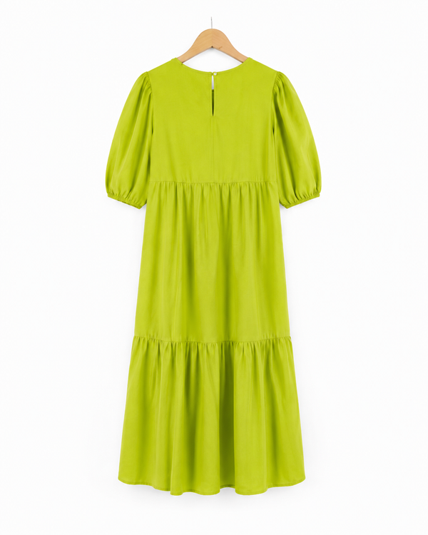 Lime Luxe Midi Dress