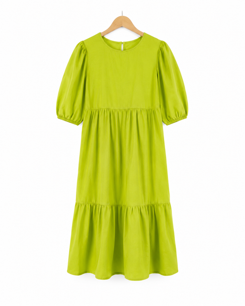 Lime Luxe Midi Dress