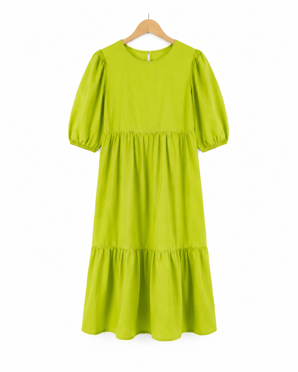 Lime Luxe Midi Dress