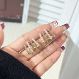 Linear Pearl Eearrings