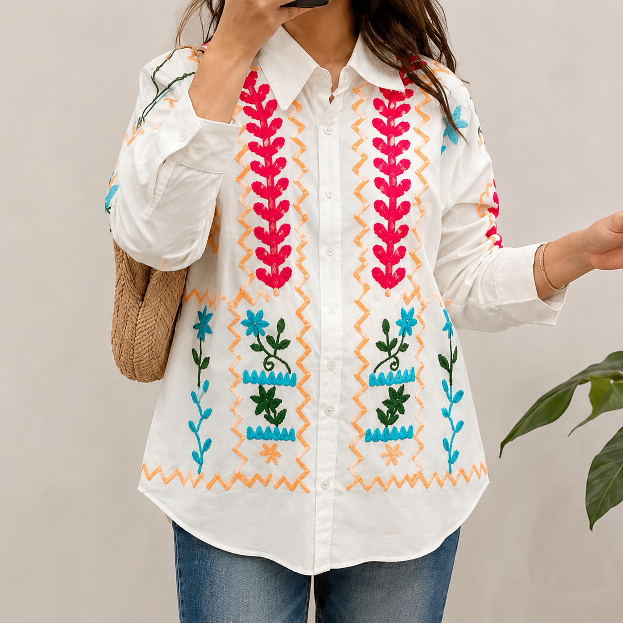 Meher Embroidered Shirt Secondary image