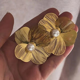Mesh Flower Earrings