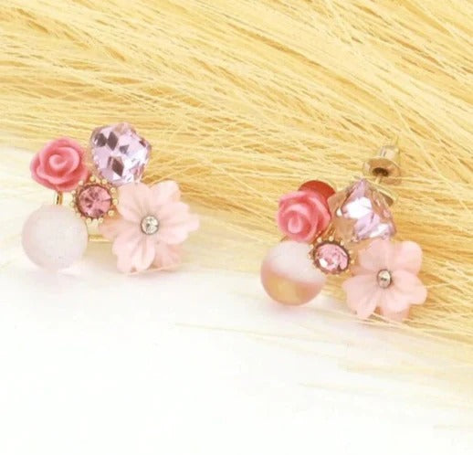 Pink Blossom Earrings
