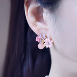 Pink Blossom Earrings