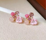Pink Blossom Earrings