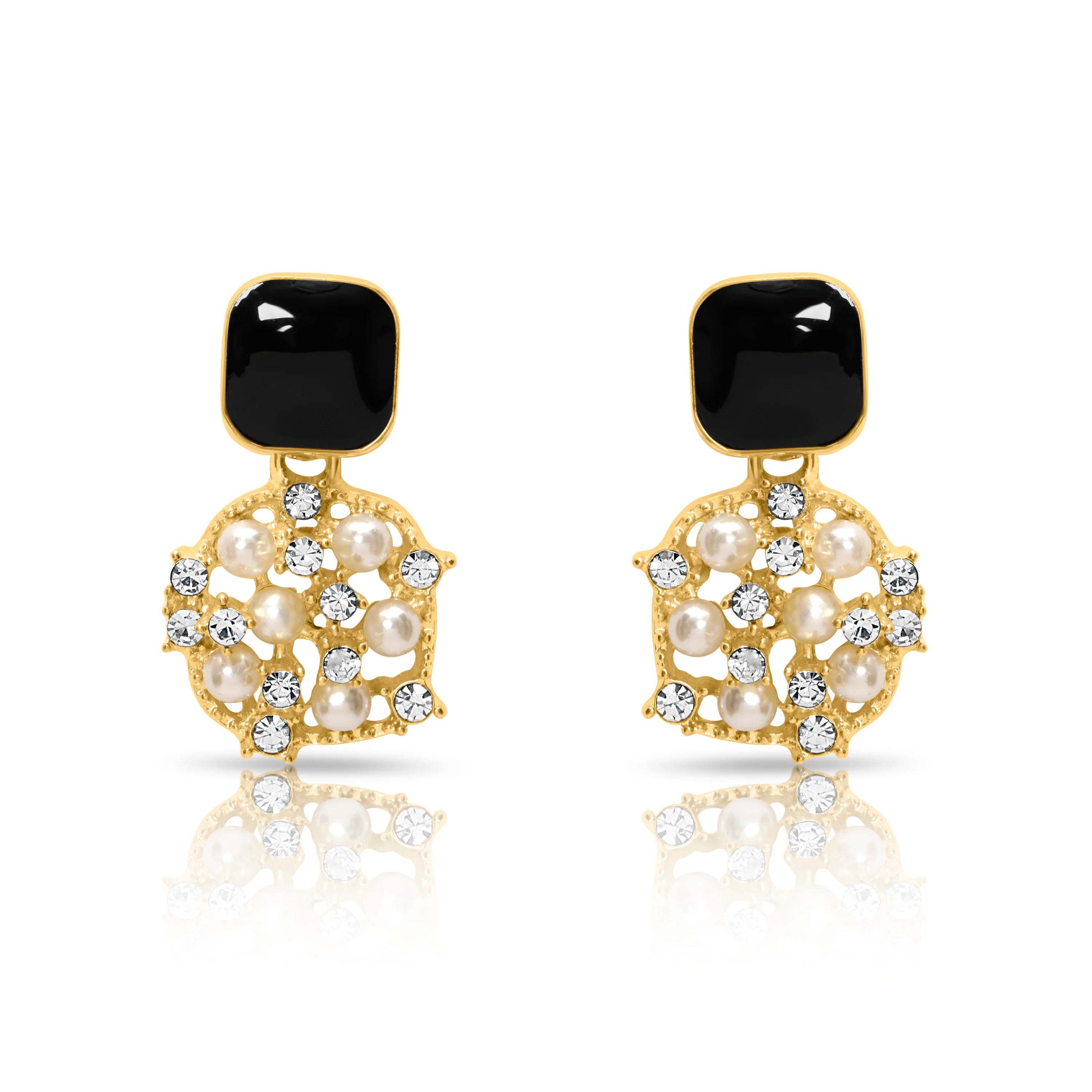 Pearl Cluster Earrings Secondary image