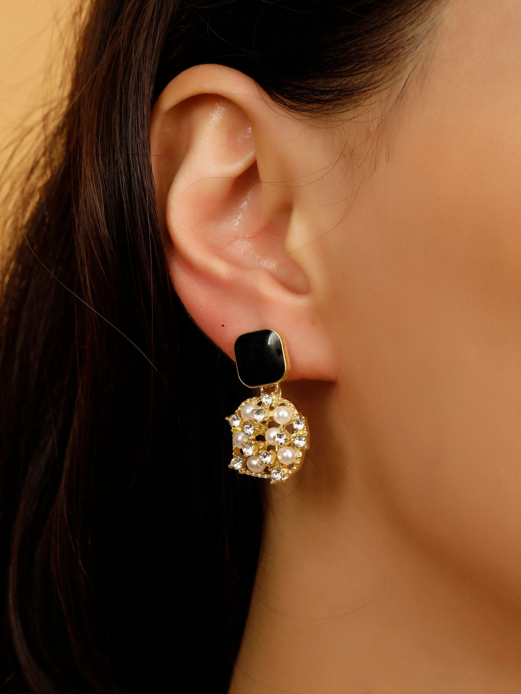 Pearl Cluster Earrings