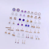 Purple Glam Multi Studs Set