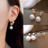 Pearly Charm Drops Earrings