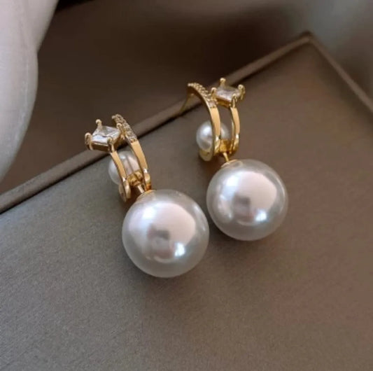 Pearly Charm Drops Earrings