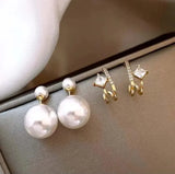 Pearly Charm Drops Earrings