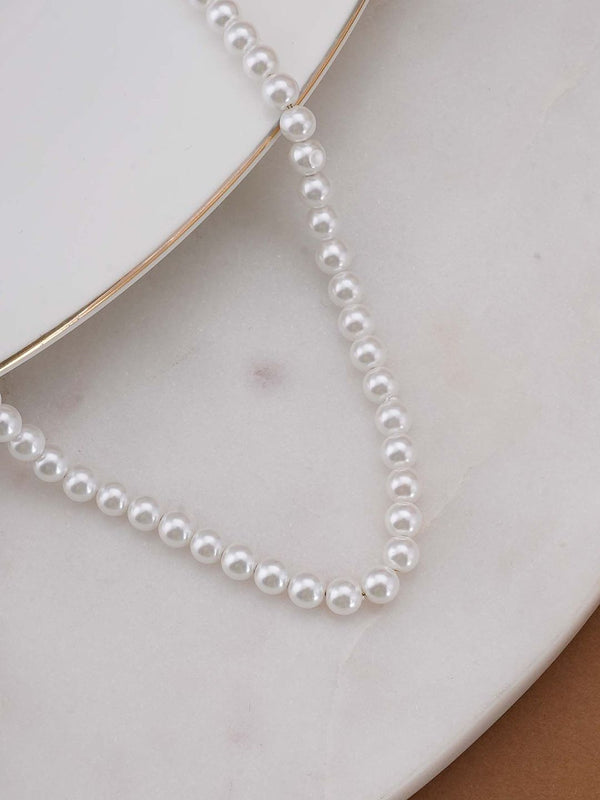 Classic Pearl Choker Necklace