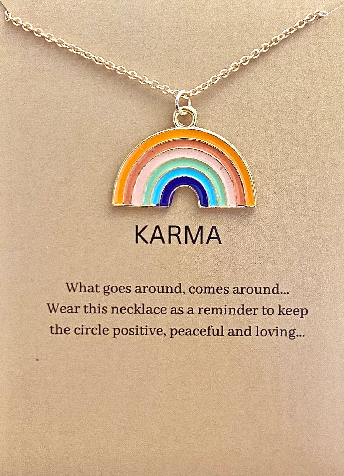 Rainbow Arc Necklace