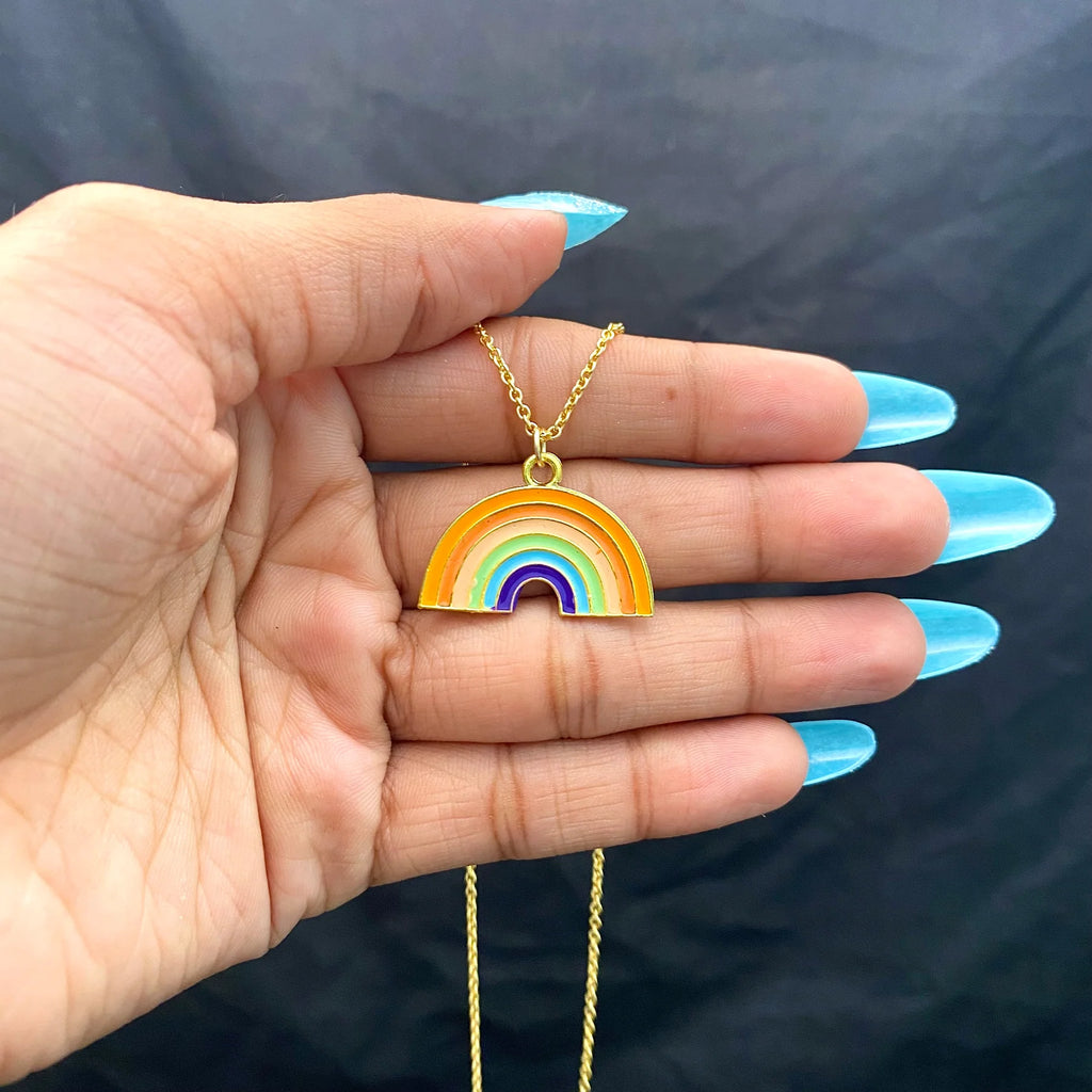 Rainbow Arc Necklace