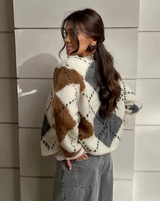 Argyle Pattern Sweater