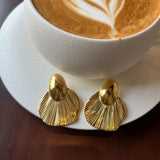 Sunlit Shell Earrings