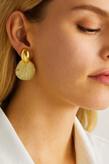 Sunlit Shell Earrings