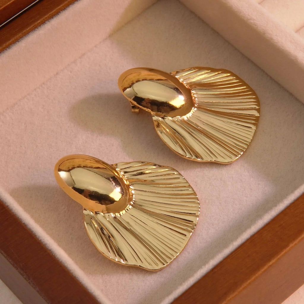 Sunlit Shell Earrings