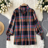 Checked Sweater & Shirt Set