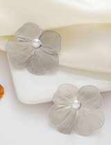Mesh Flower Earrings