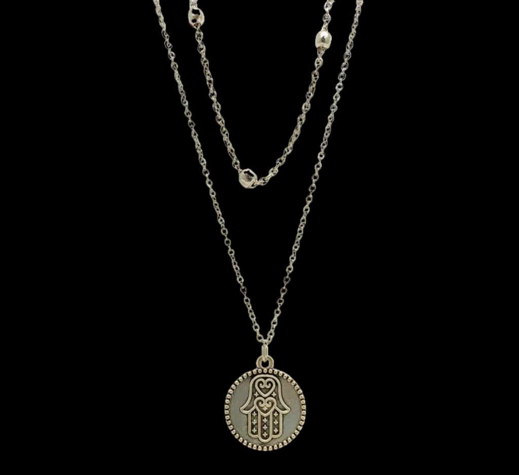 Layered Hamsa Pendant