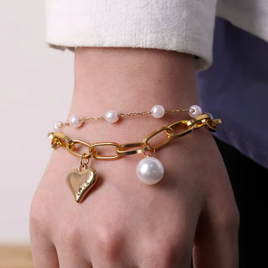 Heart Charms Bracelet