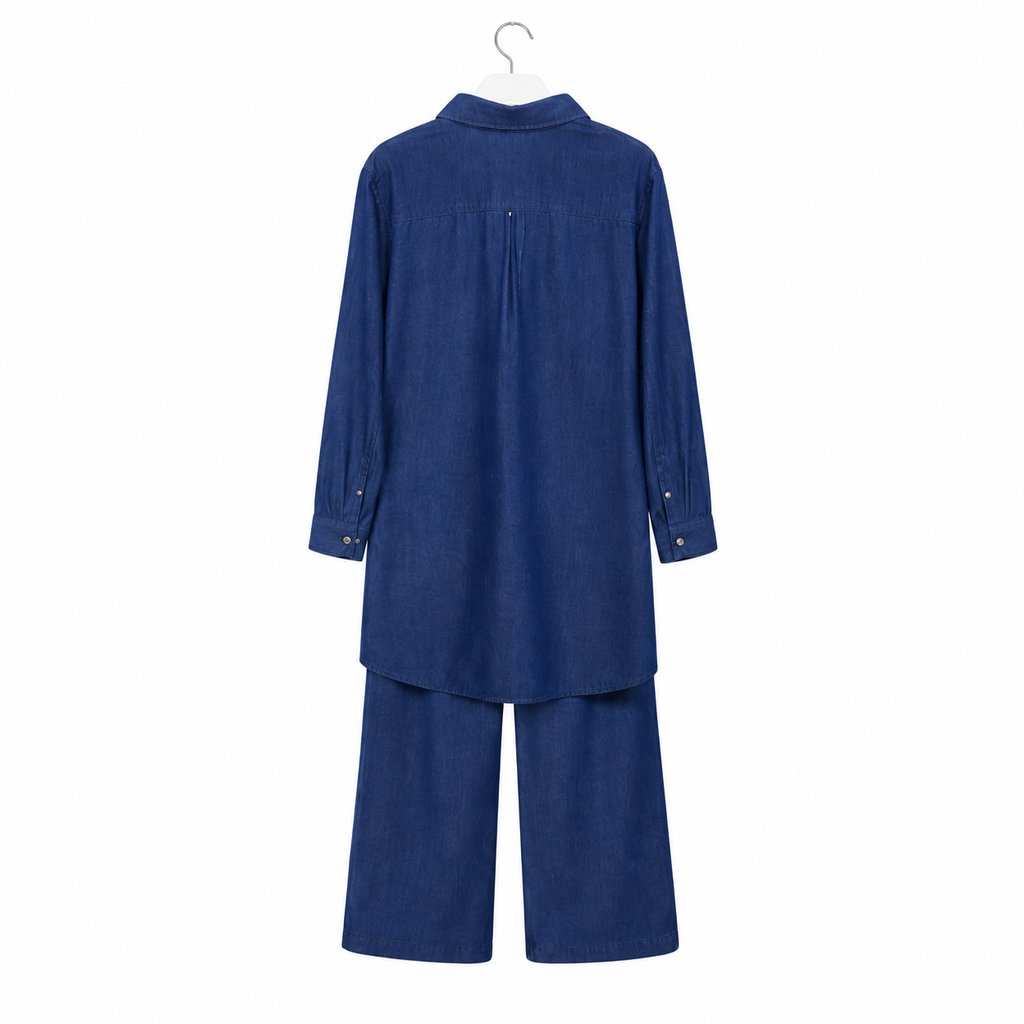 Shimmer Heart Denim Co-Ord Set