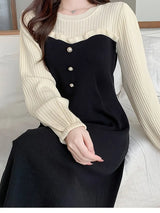 Snowy Knitted Woolen dress