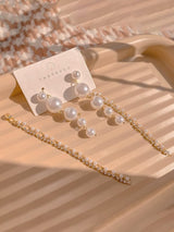 Starlit Pearl Drop Earring