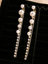 Starlit Pearl Drop Earring