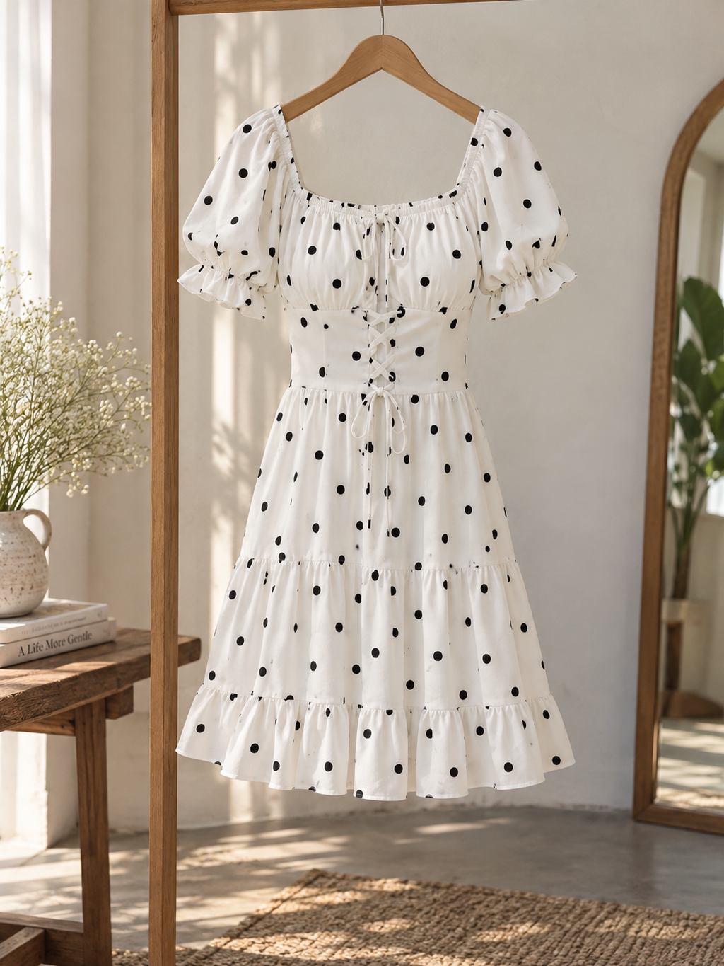 Sunlit Polka Dot Dress