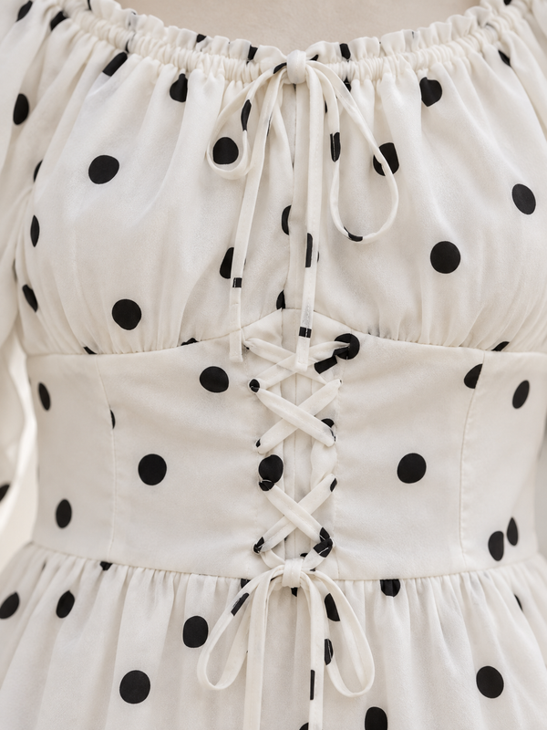 Sunlit Polka Dot Dress