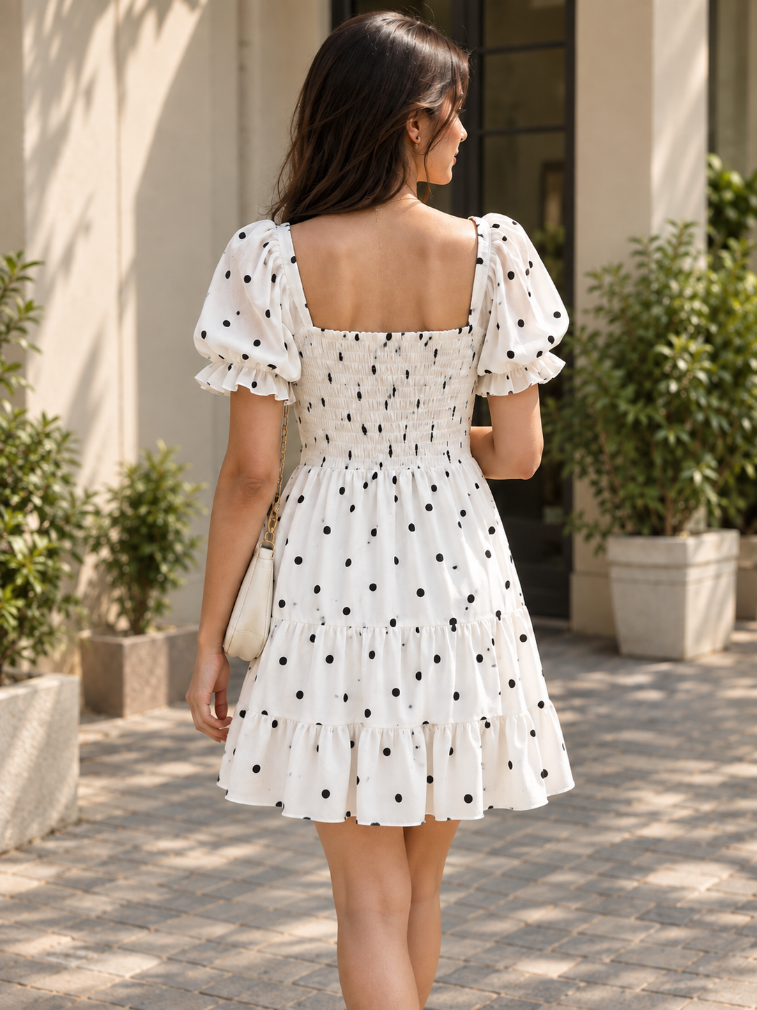 Sunlit Polka Dot Dress