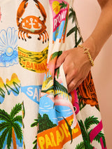 Sunset Printed Dress