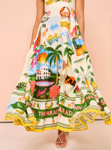 Sunset Printed Dress