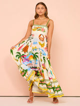 Sunset Printed Dress