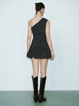 Stylish One Shoulder Mini Dress