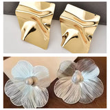 Petal & Ripple Earring Set Combo