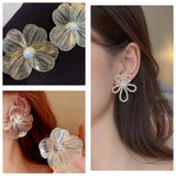 Fancy Pearl Flower Drop Earrings Combo