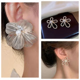 Fancy Pearl Flower Drop Earrings Combo