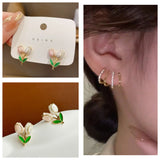 Spring Tulip & Dazzling Ear Cuff Combo
