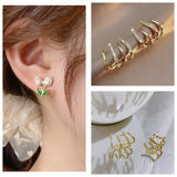 Spring Tulip & Dazzling Ear Cuff Combo