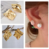 Gold Filigree Wing & Floral Pearl Climber Earrings Combo