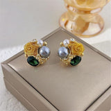 Vintage Pearl Bloom Earrings